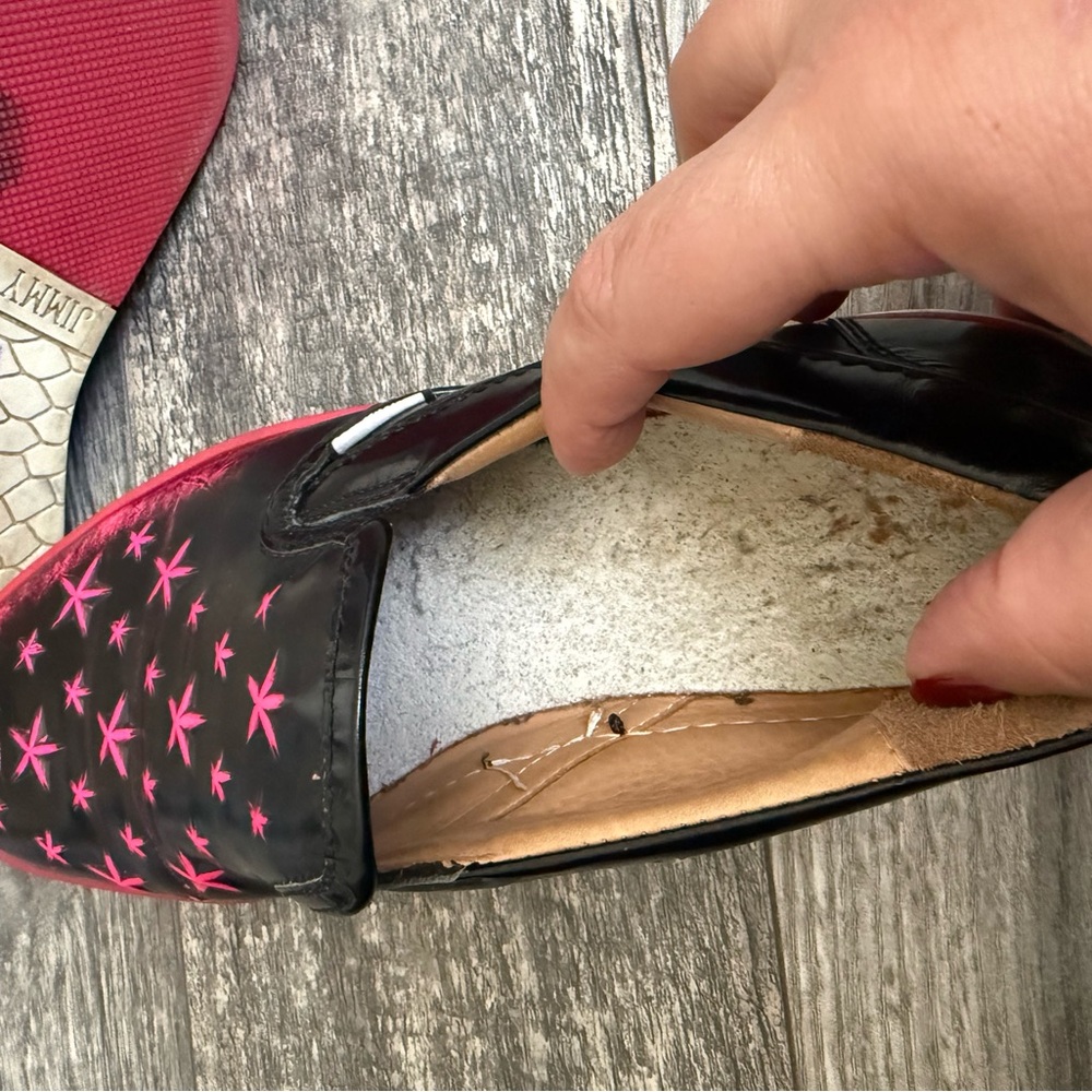 Jimmy Choo Pink Star Men's Slip-On Shoes - Picture 12 of 12